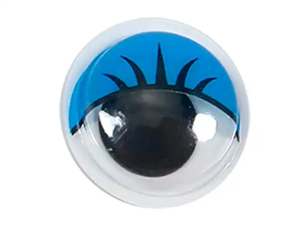 Olhos adesivos 10mm azul 66 un
