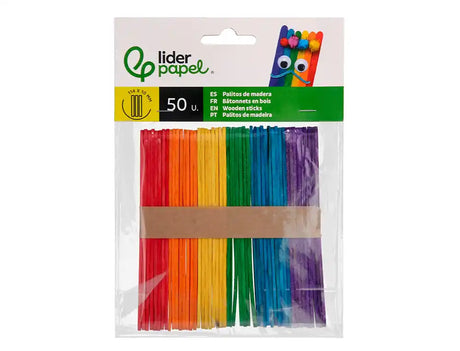 Palitos de madeira 11,4x1cm pack 50un
