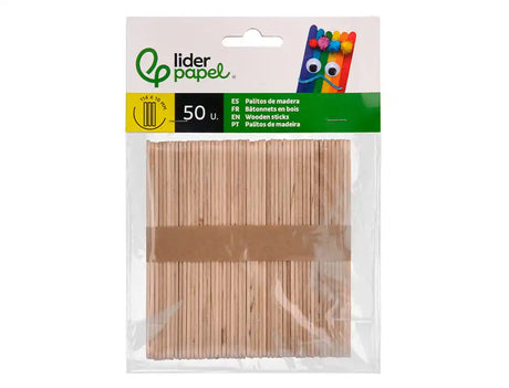 Palitos de madeira 11,4x1cm pack 50un