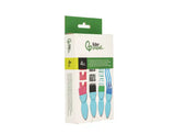 Esponja manualidades Liderpapel pincel com formas goma eva bolsa com 4 unidades