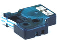 Rolo de gravar Dymo D1 poliester 12mmx7mt preto/branco 45013 S0720530