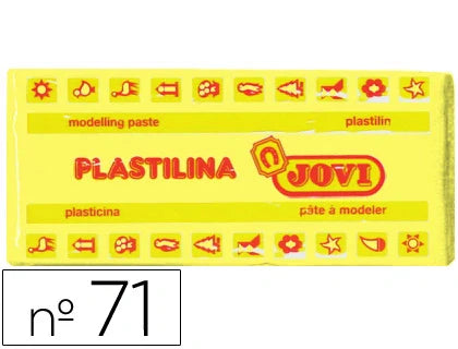 Plasticina Jovi barra 150gr amarelo claro