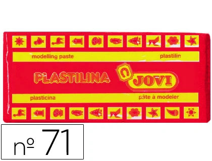 Plasticina Jovi barra 150gr vermelho