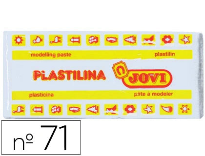 Plasticina Jovi barra 150gr branca