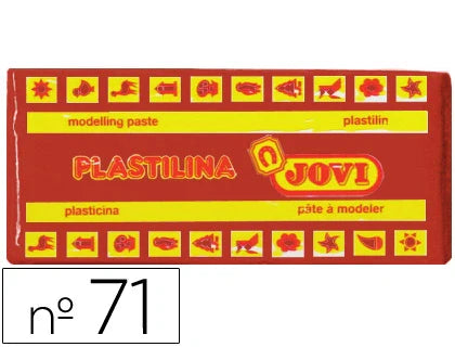 Plasticina Jovi barra 150gr castanho