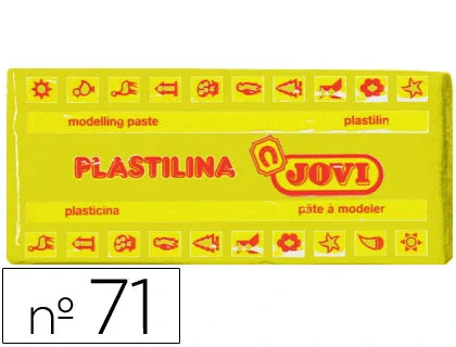 Plasticina Jovi barra 150gr amarelo escuro