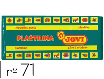 Plasticina Jovi barra 150gr verde escuro