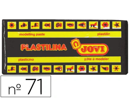 Plasticina Jovi barra 150gr preto