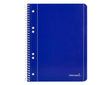 Caderno com espiral e furos Liderpapel A5 liso 80f capa azul