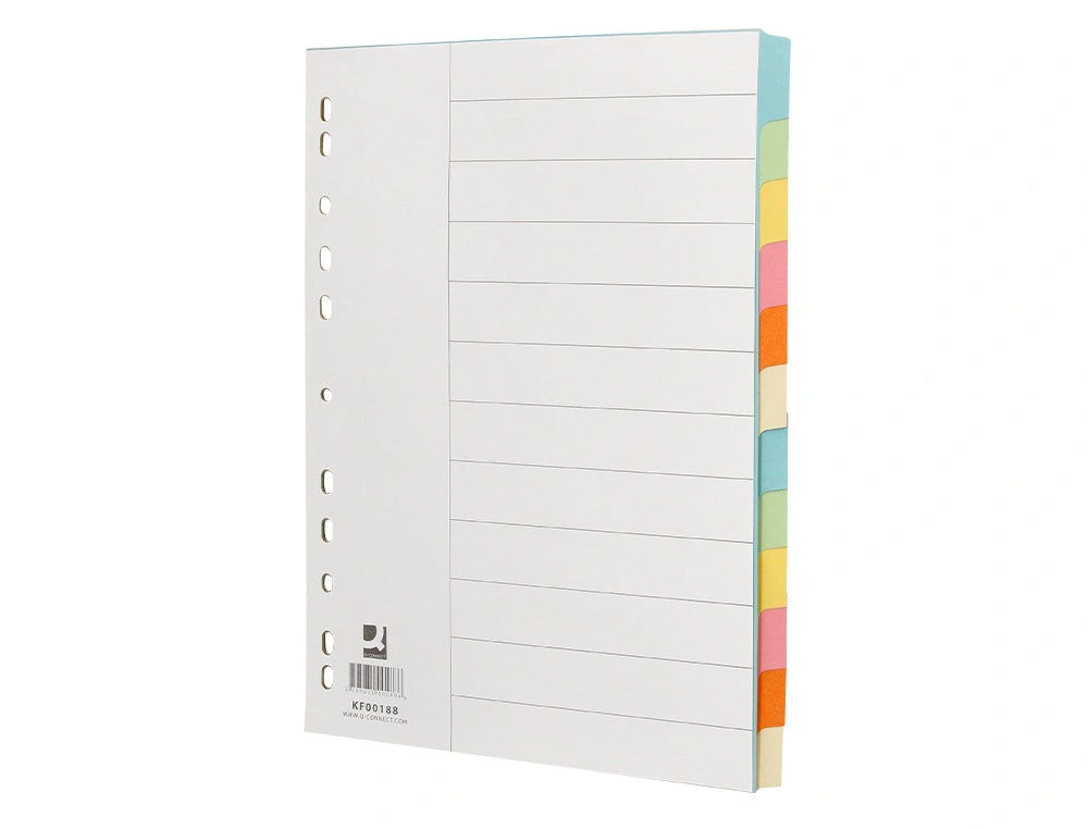 Separador de cartolina A4 com 12