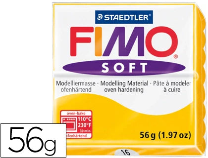 Massa de modelar Fimo soft 56gr amarelo