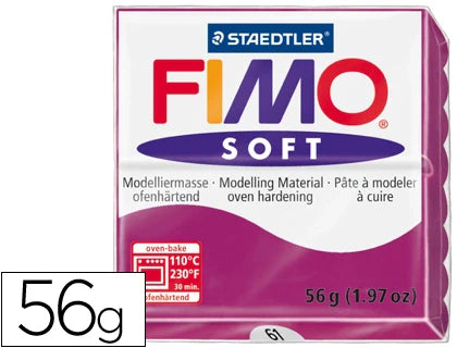 Massa de modelar Fimo soft 56gr púrpura