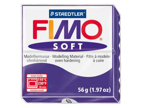 Massa de modelar Fimo soft 56gr violeta escuro