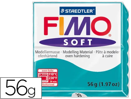 Massa de modelar Fimo soft 56gr verde menta