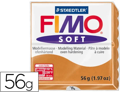 Massa de modelar Fimo soft 56gr cognac