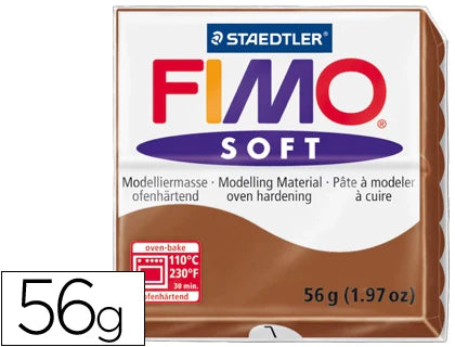 Massa de modelar Fimo soft 56gr caramelo