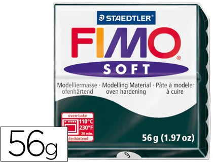 Massa de modelar Fimo soft 56gr preto