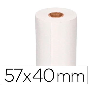 Rolo de papel térmico 57x40x11 58gr 10 unidades