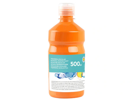 Guache escolar 500ml laranja