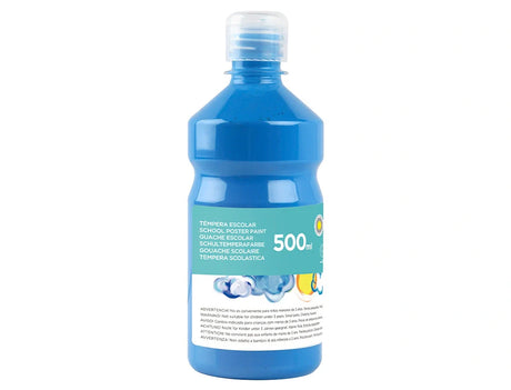 Guache escolar 500ml cian