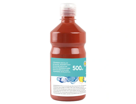 Guache escolar 500ml castanho