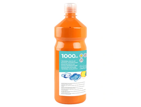 Guache escolar 1000ml laranja