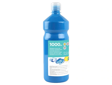 Guache escolar 1000ml cian