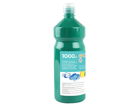 Guache escolar 1000ml verde escuro