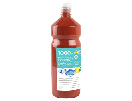 Guache escolar 1000ml castanho