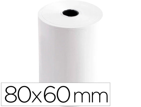 Rolo de papel térmico 80x60x11 58gr 10 unidades