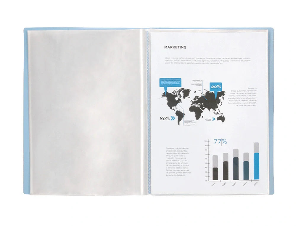 Pasta preçário / portefólio Liderpapel A4 capa flexível