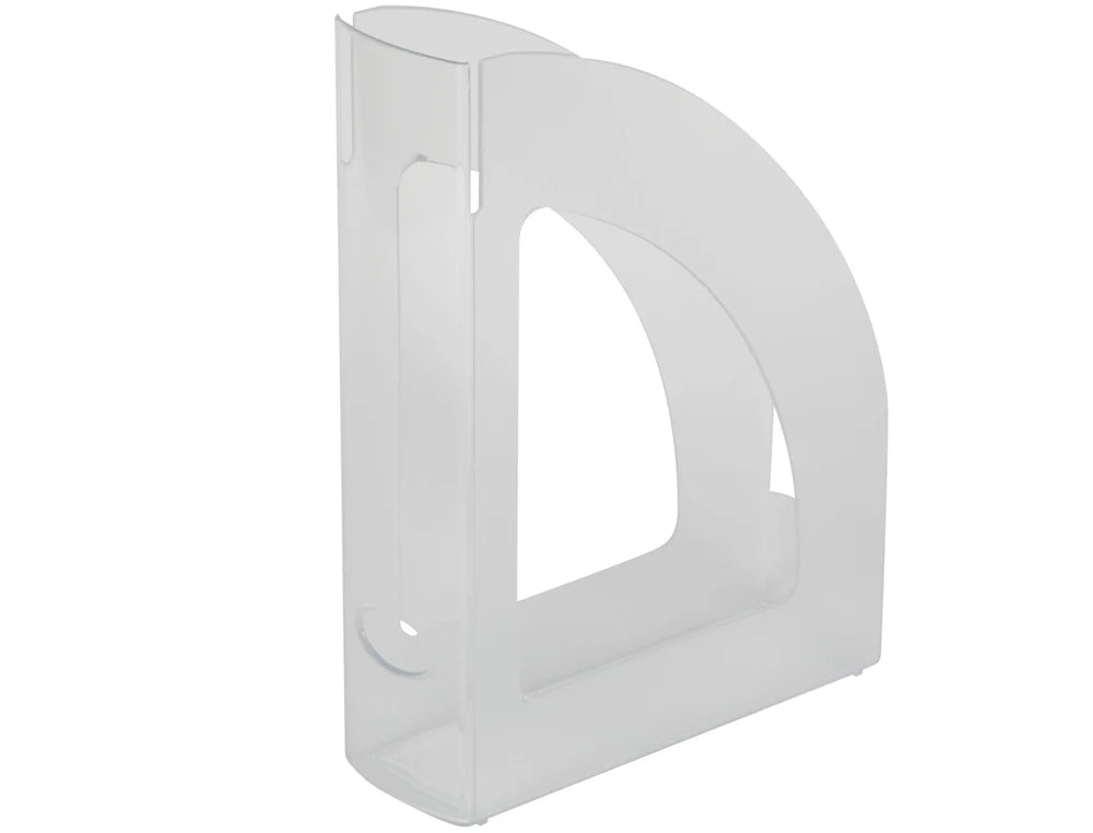 Porta revistas Connect plástico 8cm lombada