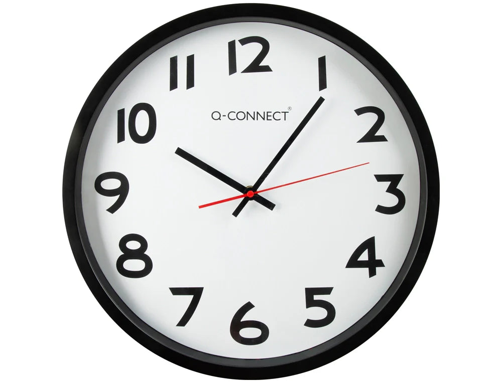 Relógio de parede Connect 30cm moldura plástica