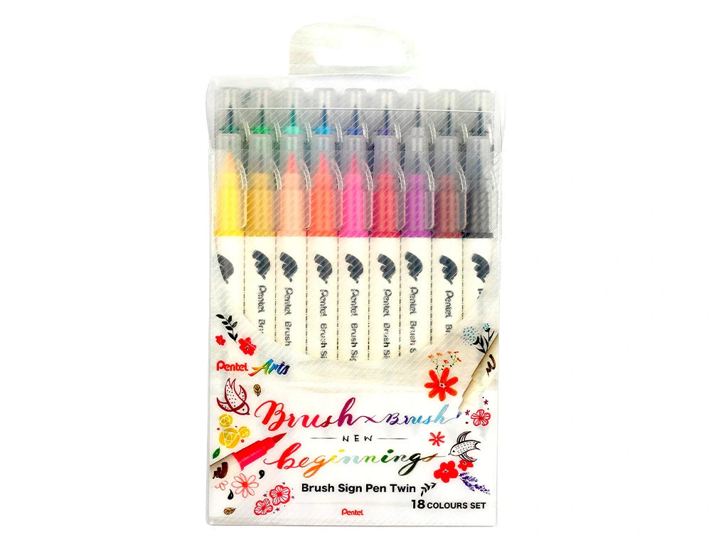 Marcador brush pen Pentel 