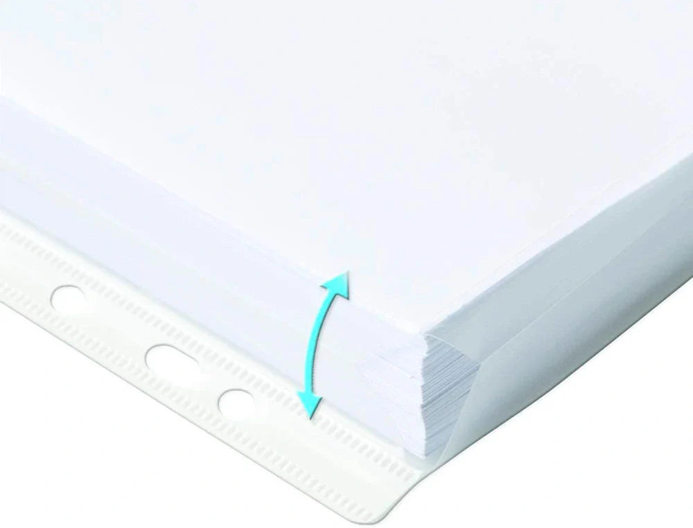 Bolsa Connect A4 pvc 180 microns com fole pack de 5 bolsas