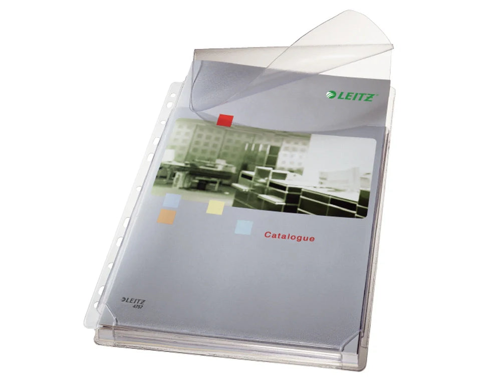 Bolsa Esselte A4 pvc 170microns com fole e aba de fecho pack de 5 bolsas