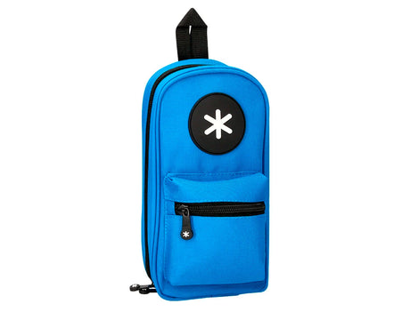 Estojo escolar Antartik tipo mochila com bolso e 4 departamentos 23x12x5cm