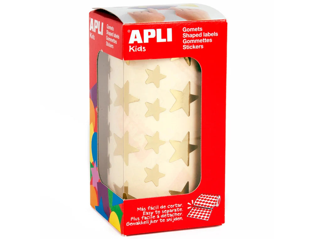 Etiqueta APLI figuras estrelas rolo