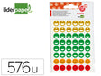 Etiqueta Liderpapel smiles bolsa de 12 folhas 48 caras cores sortidas
