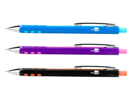Lapiseira Liderpapel 0,5 com pega grip cores sortidas