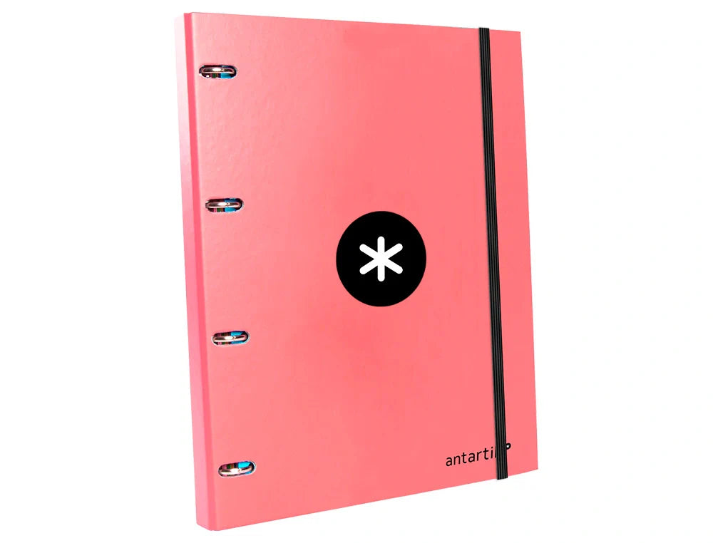 Pasta arquivo Antartik A4 4 anéis e elásticos
