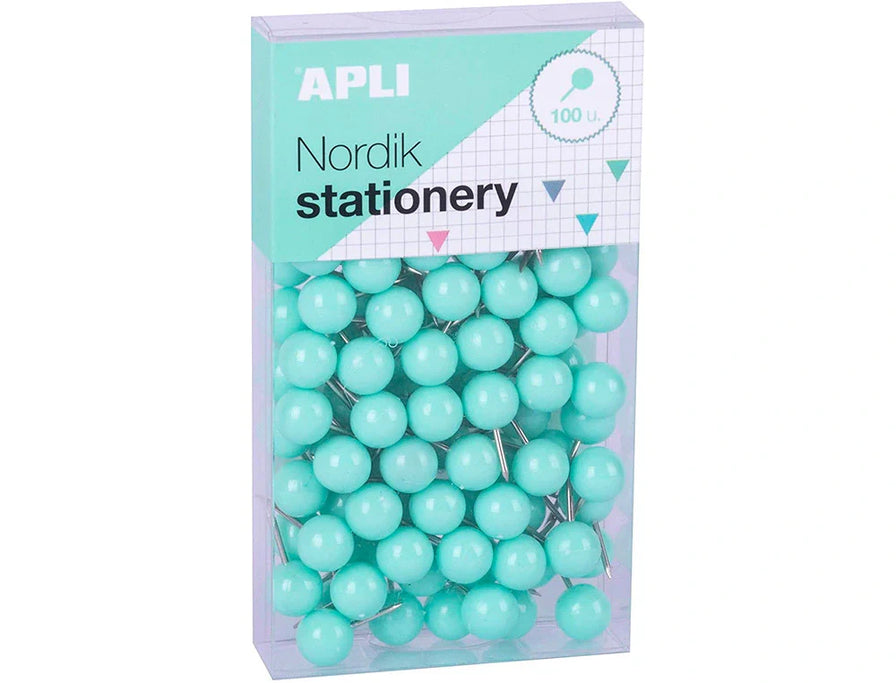 Alfinete de sinalização APLI redondos Nordik 9x20mm caixa de 100