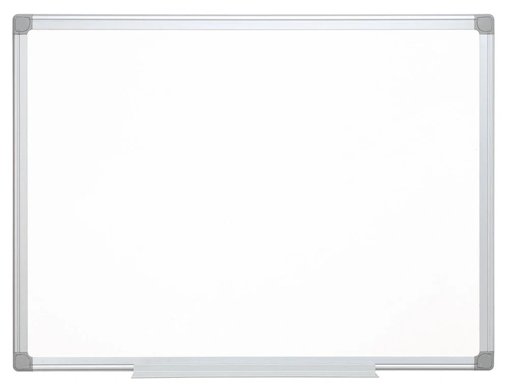 Quadro branco Connect lacado magnéico com moldura em alumínio