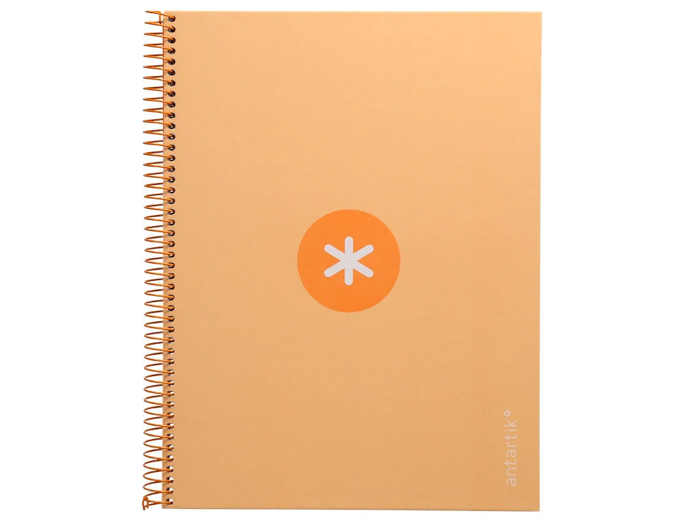 Caderno espiral e furos Antartik A4 capa dura 80fls 90gr pautado