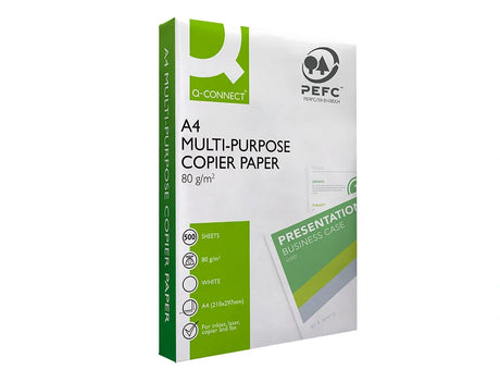 Papel fotocópia Connect Economy A4 80gr branco, resma 500 fls