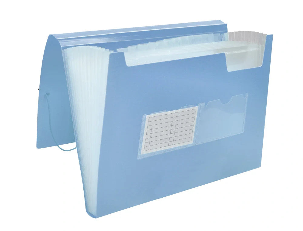 Pasta classificadora com fole elásticos e 13 divisórias A4