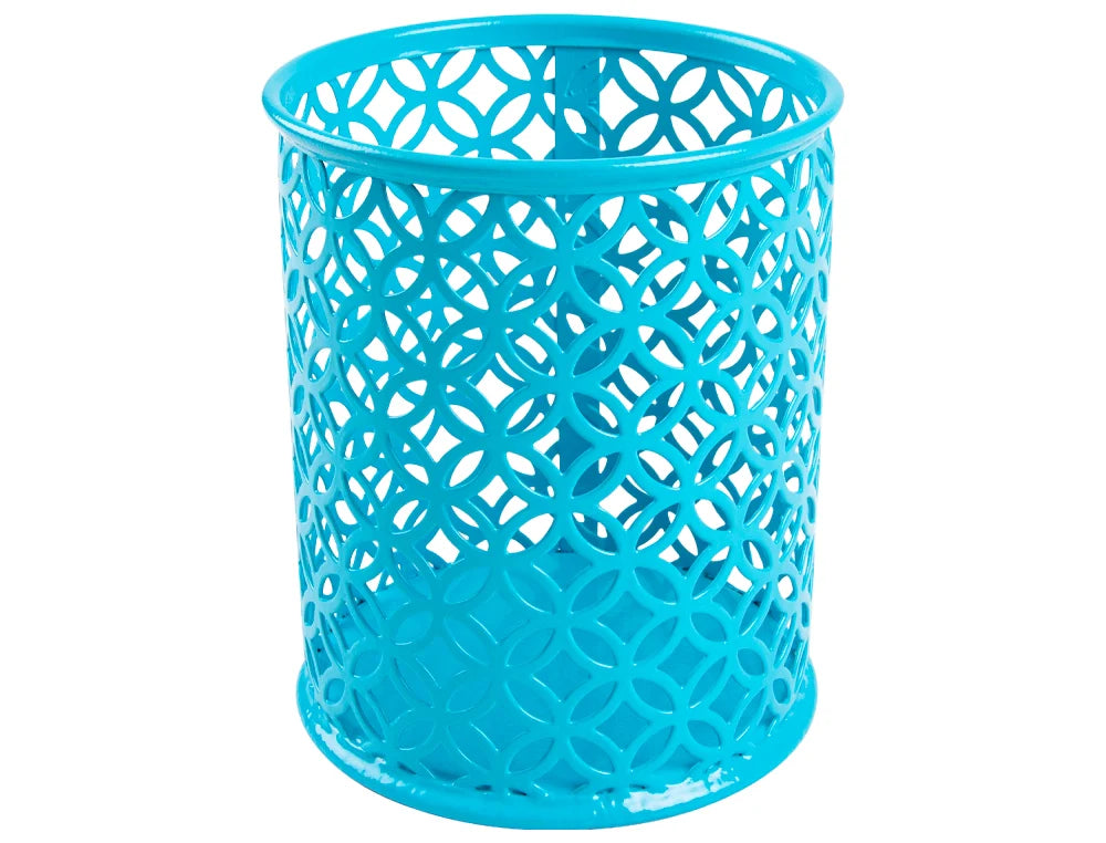 Porta lápis Connect em metal redondo 80x100mm