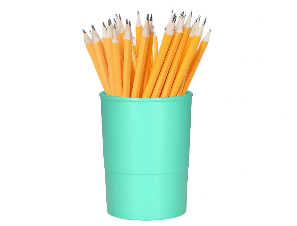 Porta lápis Connect em plástico redondo 75x100mm