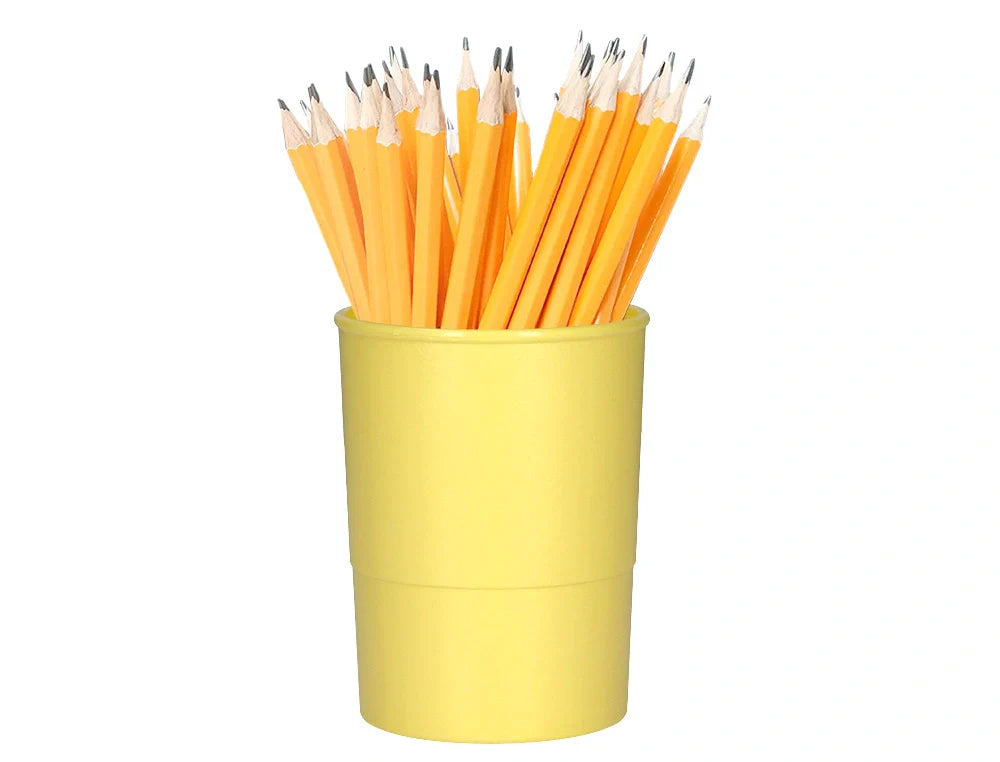 Porta lápis Connect em plástico redondo 75x100mm